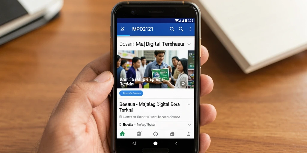 Tampilan antarmuka MPO2121 yang menarik dan interaktif.