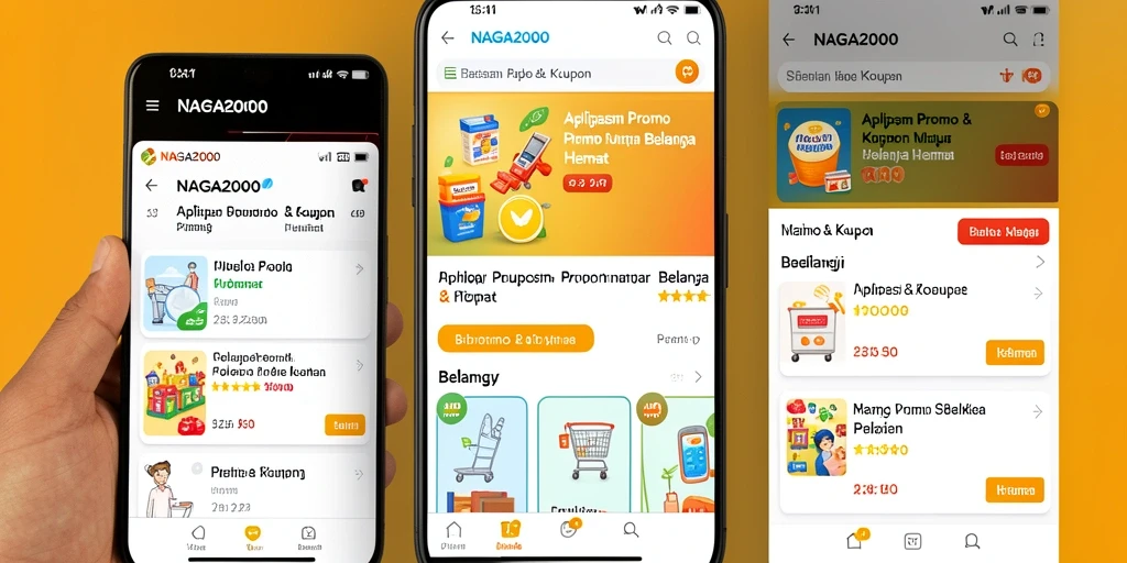 Tampilan antarmuka NAGA2000 dengan berbagai penawaran menarik.