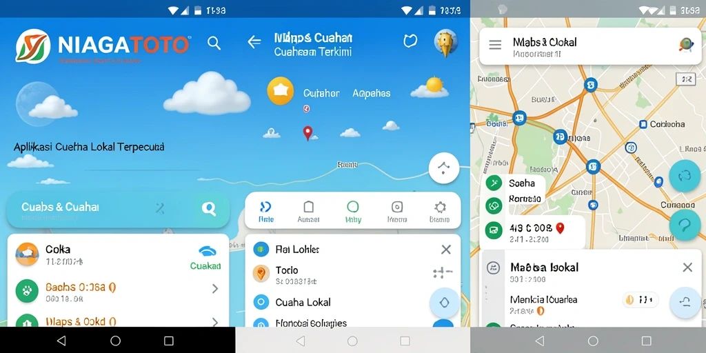 Tampilan antarmuka aplikasi NIAGATOTO yang informatif dan interaktif.